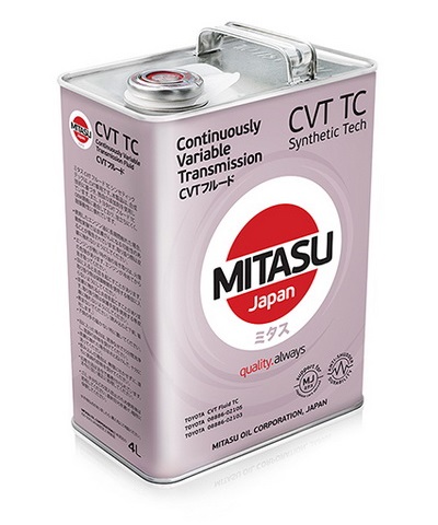 MJ312 Жидкость АКПП MITASU CVT FLUID TC  (4л) синтетическая (Япония)