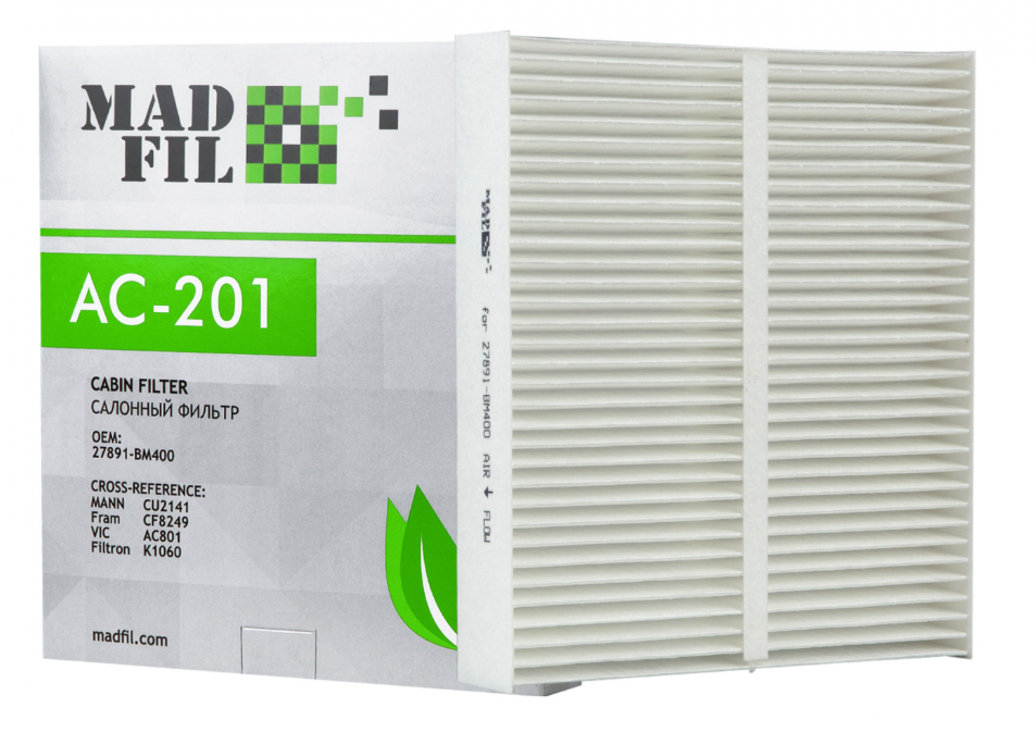 Фильтр салона MADFIL AC-201  
