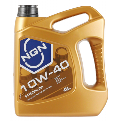 Масло моторное NGN PREMIUM 10W40 полусинтетическое 4л.  