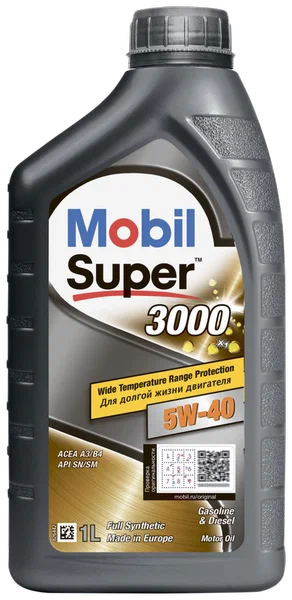 Масло моторное Mobil Super 3000 X1 5W40 синтетическое 1л.