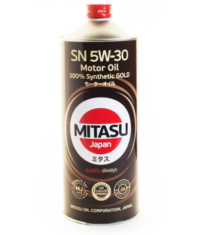 MJ101 MITASU GOLD SN 5W30  (1L) синтетическое мотор.масло для бензинз.дв.(1/20) Япония.