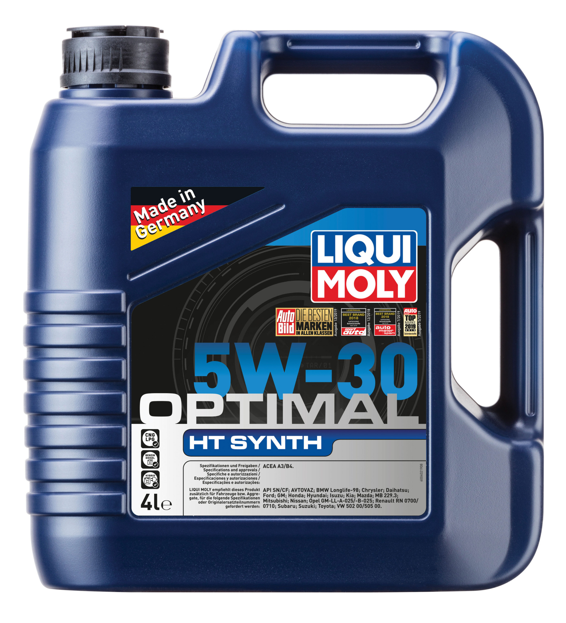 Масло моторное LIQUIMOLY Optimal HT Synth SN 5W30 синтетическое 4л. 
