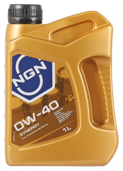 Масло моторное NGN SYNERGY 0W40 синтетическое 1л.