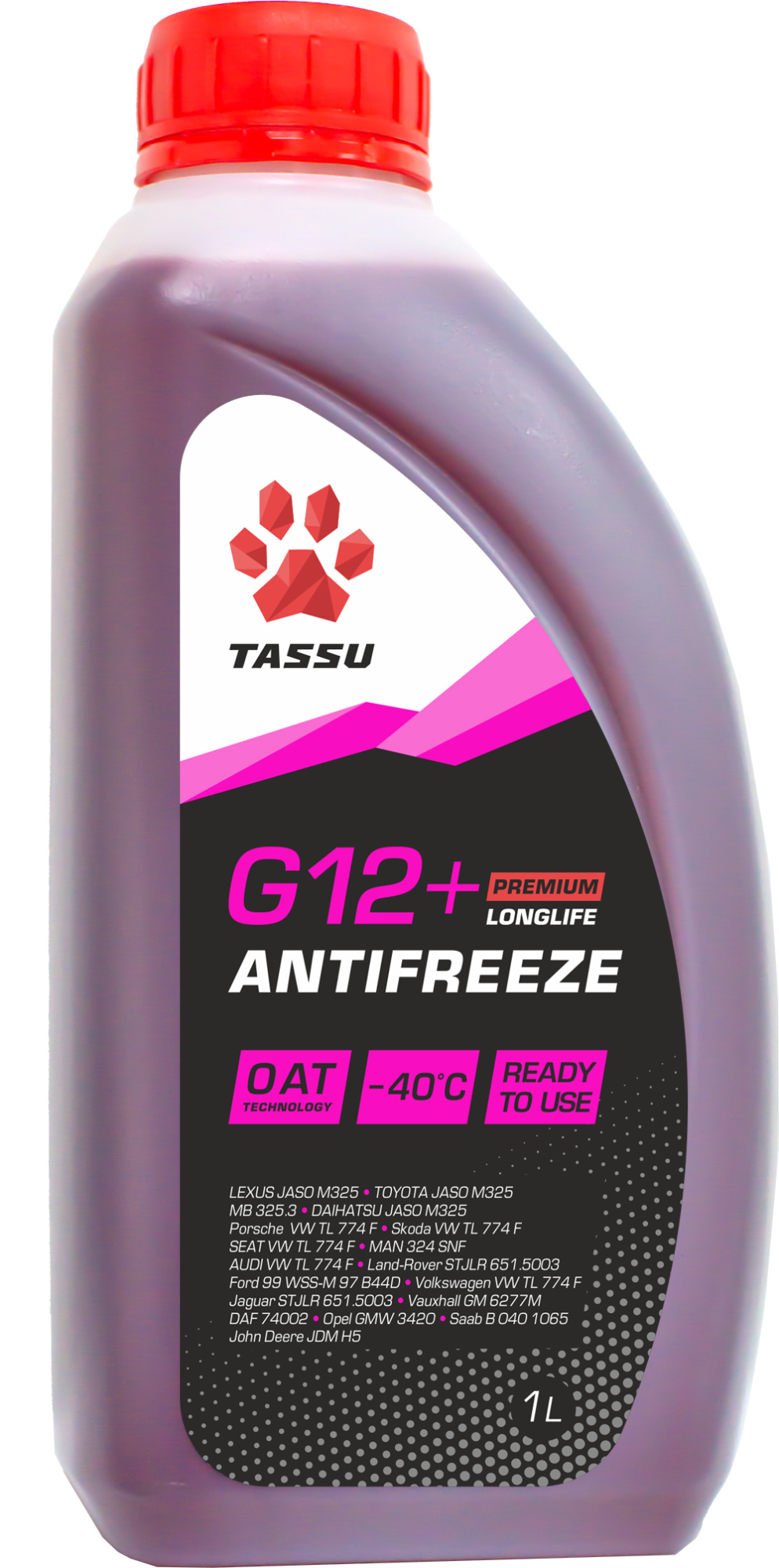 TASSU ANTIFREEZE Red G12+ -40C   1л 