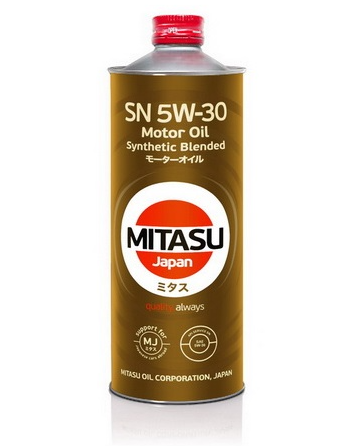 MJ120 MITASU  SN 5W30  (1L) п/синтетическое мотор.масло для бензинз.дв.(1/20) Япония.