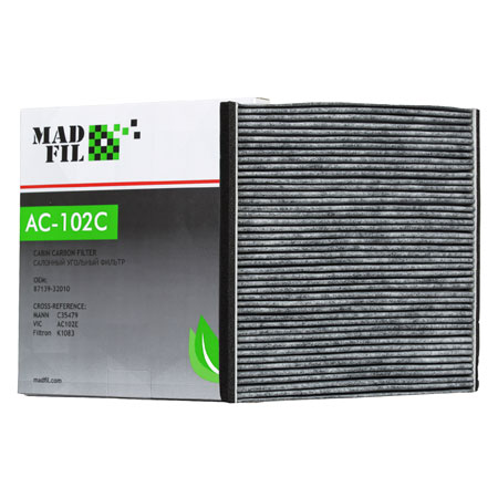 Фильтр салона MADFIL AC-102C угольный