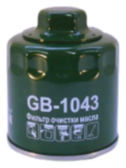GB-1043 BIG FILTER Фильтр масляный Skoda FABIA/ Octavia/ Roomster/ VW POLO/ Golf/Caddy 1.4 (W712/52)